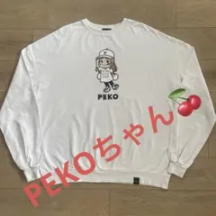 #サンリオPEKO キャラクター プリント トレーナー