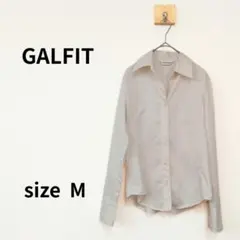 GALFIT 長袖開襟シャツ ピンク ストライプ M S-647のサムネイル