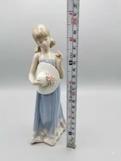LLADRO 少女 フィギュリン 陶器 人形 アンティークドール 20cmのサムネイル