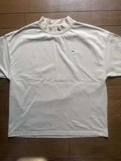 FILA モックネック 半袖Tシャツ ベージュ Mサイズのサムネイル