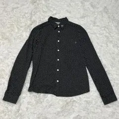 ロデオクラウンズ/長袖シャツ ブラウス/2/ドット ブラックのサムネイル