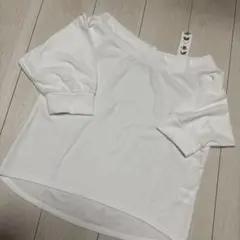 ヴァンスエクスチェンジ ホワイト M 半袖Tシャツ ワンショルダーのサムネイル