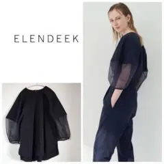 ELENDEEK ハーフオーガンザスリーブブラウス - メルカリ