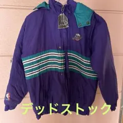 希少デッドストックUtahJazz ナイロンジャケット　NBA ロゴアスレチック