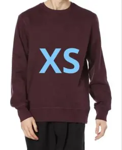 ★メンズ トップス スウェットシャツ クルーネック フリース XS レッド