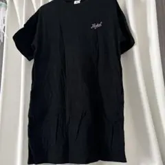 X-girl バックプリント半袖ワンピース黒