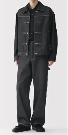 MUJI Labo 再生ポリエステルデニムワークパンツ 無印良品