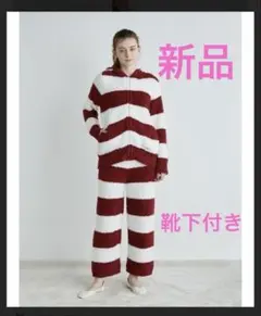 【新品】ジェラピケ　ルームウェア　パジャマ　上下　クリスマス限定　靴下付き