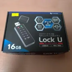 新品 パスワード入力型 USBメモリ Lock U 16GB CSUL16G①
