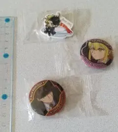 マッシュ・バーンデッド レモン・リル 缶バッジ・キーホルダーセット