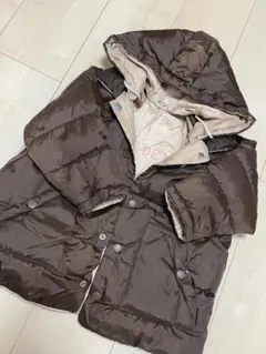 90 BeBe ダウン ブラウン フード 取り外し可 コート