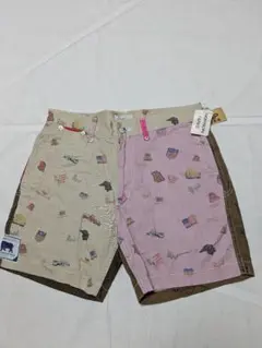 PAPAS ISLAND クレイジーパターン 総柄ショーツ 新品のサムネイル