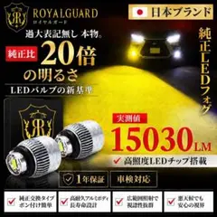 爆光 L1B LEDフォグ イエロー 純正LED交換 ポン付け 40アルファード