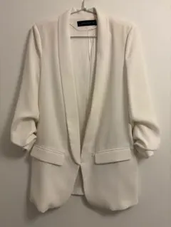 s♡初心者様専用 ZARA ホワイト テーラードジャケット S
