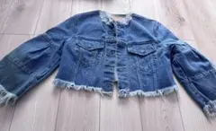 SLY JEANS ジージャン　フリンジデニムジャケット