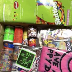 アメキャラ など 詰め込みセット シール メモ 平袋 など フード D系