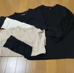 まとめ売りキッズ薄手の長袖シャツ3点セット　UNIQLO西松屋140サイズ未使用