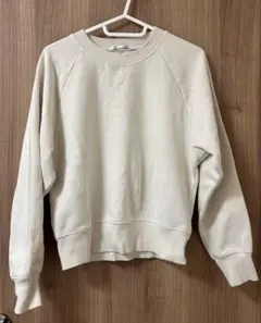 GU トレーナー　ヘビーウェイトスウェットプルオーバー　裏起毛　アイボリー　S