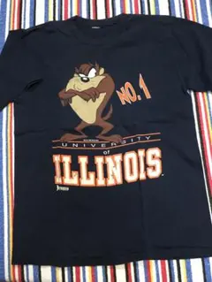 【美品】LOONEYTUNES 90s タズ デビル カレッジTシャツ Lサイズ