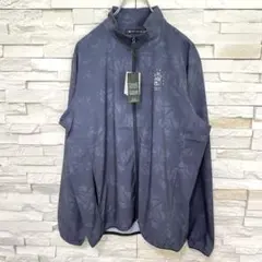 TravisMathew新品軽量ポケッタブルジャケット スカル L ダークグレー