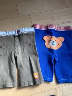 値下げ！激安ミキハウス  ホットビスケッツ　ニットパンツセット　スパッツ