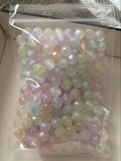 8ミリ パステルカラー ビーズ