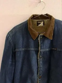 Wrangler デニムジャケット コーデュロイ襟　裏地ボア　80s 希少