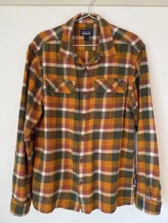 patagonia オーガニックコットン チェックネルシャツ S