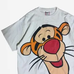 希少 90s Disney ティガー ビッグフェイス tシャツ