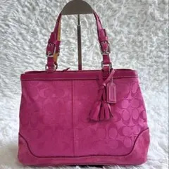 COACH ピンク ヴィンテージ ハンドバッグ