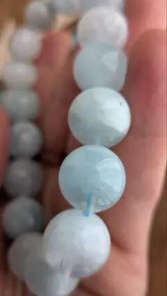 天然石 アクアマリンシリカブレスレット