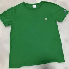 ★土日限定値下げ美品 Champion クルーネックTシャツ グリーン 160★