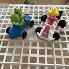 マリオカート ミニカー ヨッシー ピーチ姫 2体セット