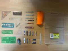 【建築士製図セット】日建学院三角定規／GraphGear1000／DRAPAS／