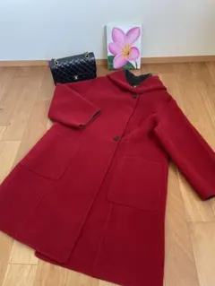 【L】サイズ　フードロングコート