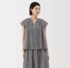 ギンガムチェック ブラウス