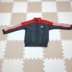 adidas ウィンドブレーカー上下セット　黒/赤　130センチ