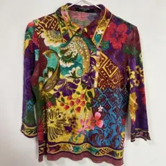 レオナール　極美品　七部丈シャツのサムネイル