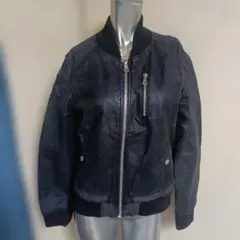 マリア様　専用　SPIRAL GIRL　合成皮革　ボンバージャケット 黒