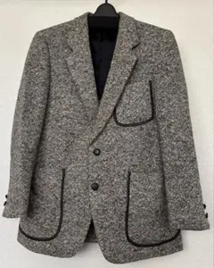 昭和レトロ60s70sツイード テーラードジャケットused古着ヴィンテージ