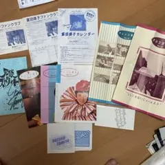 岡田有希子 ファンクラブ会報 7〜12号+予告号、FC会員証、ケース【レア