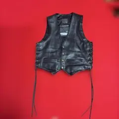 Handmade FUNNYコンチョ付き カウレザーベスト S〜Mサイズ相当 - メルカリ
