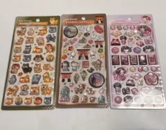 ボンボンドロップシール　和柄　舞妓さん　古都めぐり　柴犬　3点セット