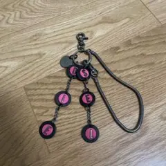 DIESEL カジュアルキーホルダー 黒とピンク