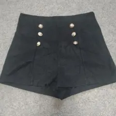 SHEIN ハイウエスト ショートパンツ ブラック L