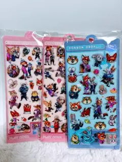 ズートピアBONBON DROP シール 3枚セット