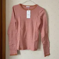 【新品】LOWRYS FARM カラーボーダーＴシャツ　オレンジ