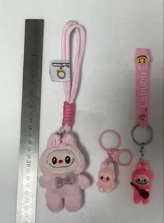 Labubu(ラブブ) ぬいぐるみ キーホルダー　　ラブブ 3体セット