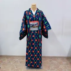 着物　ウール　アンサンブル　着物と羽織りのセット