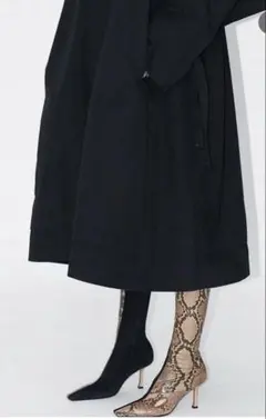 【匿名配送】Celine ★パイソン×ブラック★ロングブーツ★phoebe期のサムネイル